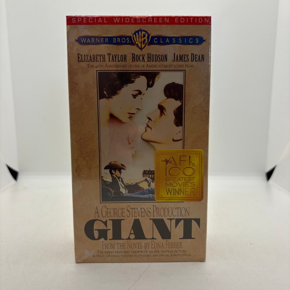 Giant VHS 1996 Warner Bros Classics Special Widescreen Edition Elizabeth Taylor